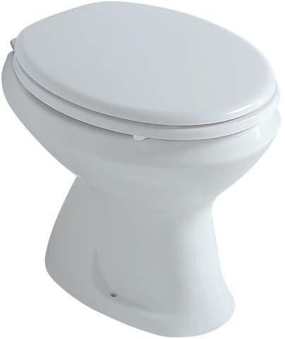 ARIANNA VASO ARIANNA BIDET ARIANNA VASO SOS ARIANNA BIDET SOS Vaso con scarico (6 lt.) a pavimento o a parete. Il coprivaso è fornito in poliestere, in resina termoindurente o in plastica leggera.