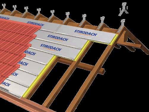 Posa colmo ventilato Per realizzare il colmo ventilato è necessario fissare preventivamente le STAFFE CV in acciaio zincato sulle travi di legno o direttamente sulla soletta portante.