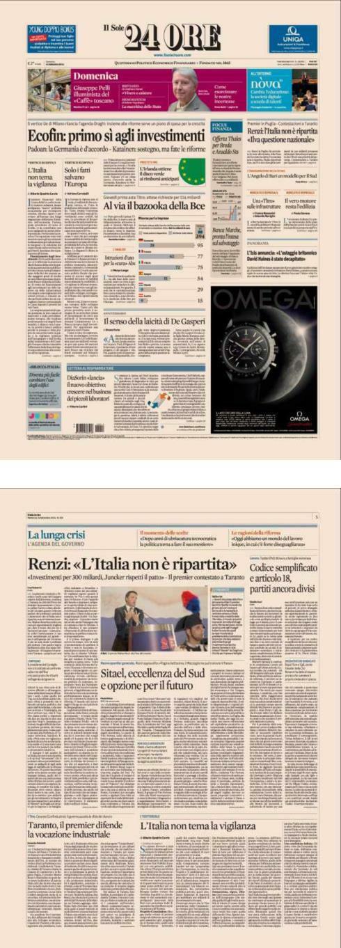 Pagina 5 Il Sole 24 Ore pubblica amministrazione VERTICE ECOFIN/1.