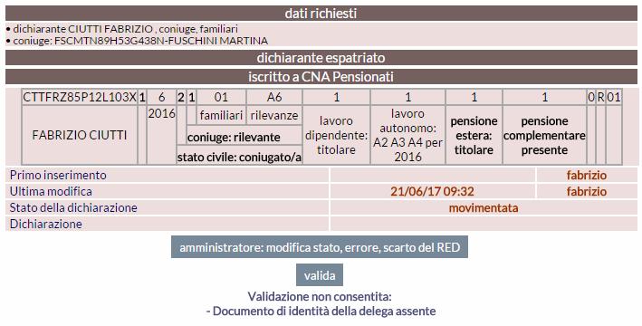 La stampa della delega potrà poi essere effettuata anche unitamente alla stampa del modello RED. La delega sottoscritta deve poi essere archiviata digitalmente nell archivio del cliente.