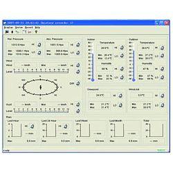 FWS 20 connessa ad un portatile tramite il software centrale meteorologica PCE-FWS 20 attraverso lo schermo touch