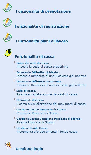 6. FUNZIONALITA DI CASSA 6.1.