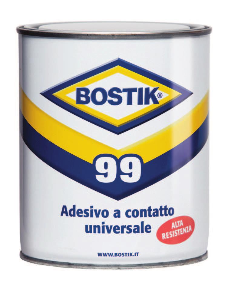 6305261 - BOSTIK 99 LATTA 850 ML IT (2885) 99 ADESIVO A CONTATTO PROFESSIONALE, ELASTICO E RESISTENTE AL CALORE FINO A +90 C.