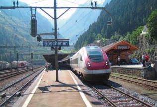 variabile Cisalpino fra Zurigo Stazione principale, Lugano e Milano.