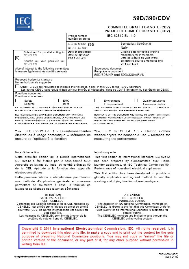 Figura 3: Prima pagina del CDV