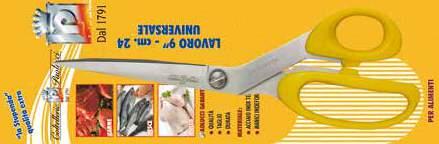 , PP handles Forbici da lavoro La Stupenda, lame inox cm. 2 2, PP handles 2 2 50 9 cm.