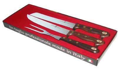 ART. MISURA per PREZZO Euro DESCRIZIONE ARTICOLO CODICE EAN MODELLO SERVIZI PER LA CUCINA KITCHEN UTENSILS 572 Ceppo in legno modello tondo con 2 coltelli 2 pieces set of knives