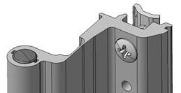 assemblaggio  100 ACP 9710S Cerniera parte anta per apertura ad