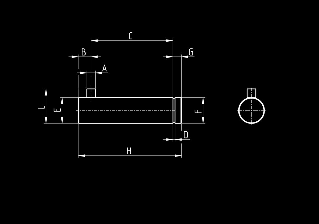 CATALOGO > Release 8.8 > Cilindri INOX Serie 90 Spinotto antirotazione Mod. SR-90 N spinotto antirotazione (acciaio Inox 36) N seeger (acciaio) Mod.