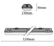 TUBI LED accessori SUPPORTO PER TUBO LED T8 X1500mm Prezzo: 9,90