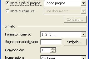 FORMATTARE UN DOCUMENTO Note a piè di pagina Servono ad