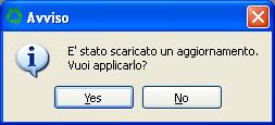 La fase di download viene segnalata all utente da una specifica finestra riportata nella Figura 12.