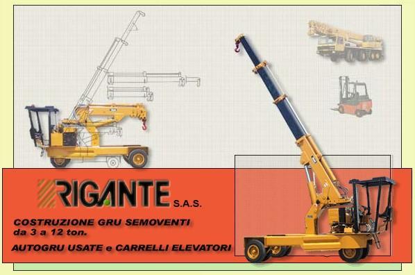 RIGANTE G. sas RIGANTE Gru Semoventi Diesel da 3 a 15 ton. Versione speciale anche da 18 ton.