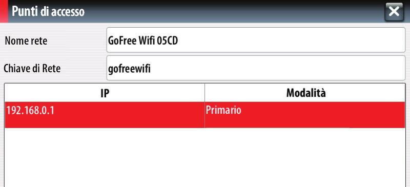 utilizzata per connettere il dispositivo wireless al sistema NSS. 1.