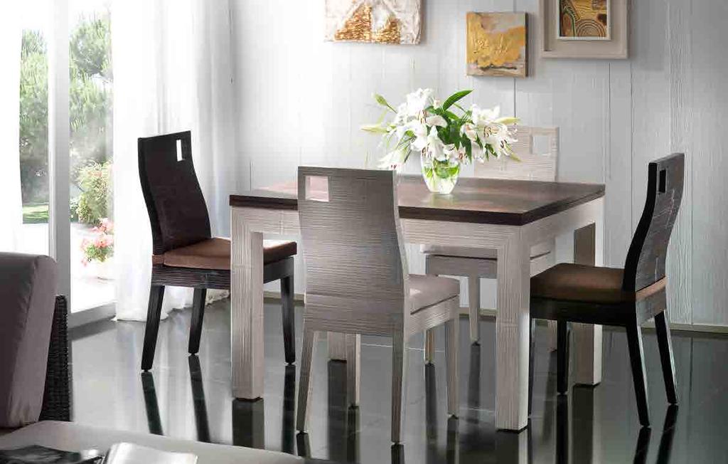 white/black A083 CD 2_ Tavolo Hotel 120 raddoppiabile Hotel doubling dining table 120