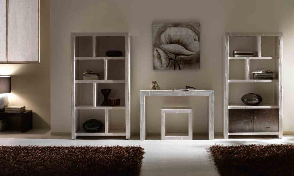 white/black A084 EO 0_ Libreria Essential 8 vani Hotel bookcase 8 spaces 95x35 h175 A084 FI 2_ Consolle Essential grande Essential big