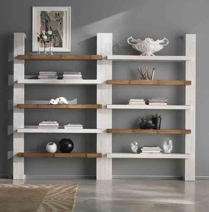 miele antico/black white/miele antico A454 EQ 1_ Montante laterale libreria Light Light bookshelf lateral part