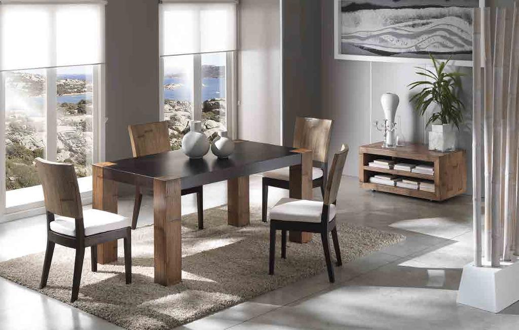 A290 CC 2_ Tavolo Tesla Tesla dining table 160x90 h78 A290 CH 0_ Sedia Tesla Tesla dining