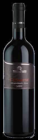 Lazio I.G.P. CESANESE Prodotto Cesanese Lazio I.G.P. Uve Cesanese100%. Colore Rosso rubino intenso con bordo granato.