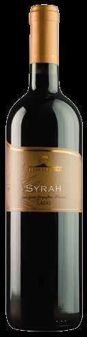 Lazio I.G.P. SYRAH Prodotto Syrah Lazio I.G.P. Uve Syrah100%.