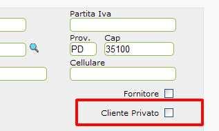 Per facilitare l individuazione e la selezione dei clienti privati si è reso disponibile un altra funzione, presente nel menù della lista MUD, che