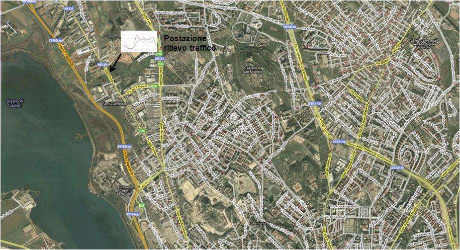 3.5. Andamento traffico giornaliero Viale Elmas Viale Elmas è il proseguimento nel territorio cittadino di Cagliari della SS13 che collega alla città i comuni dell hinterland occidentale quali Elmas,