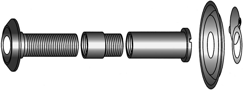 H-00104-14-0-1 Prolunghe 20 mm 20 H-00105-14-0-1 Ø 14 mm per spioncino Placchetta