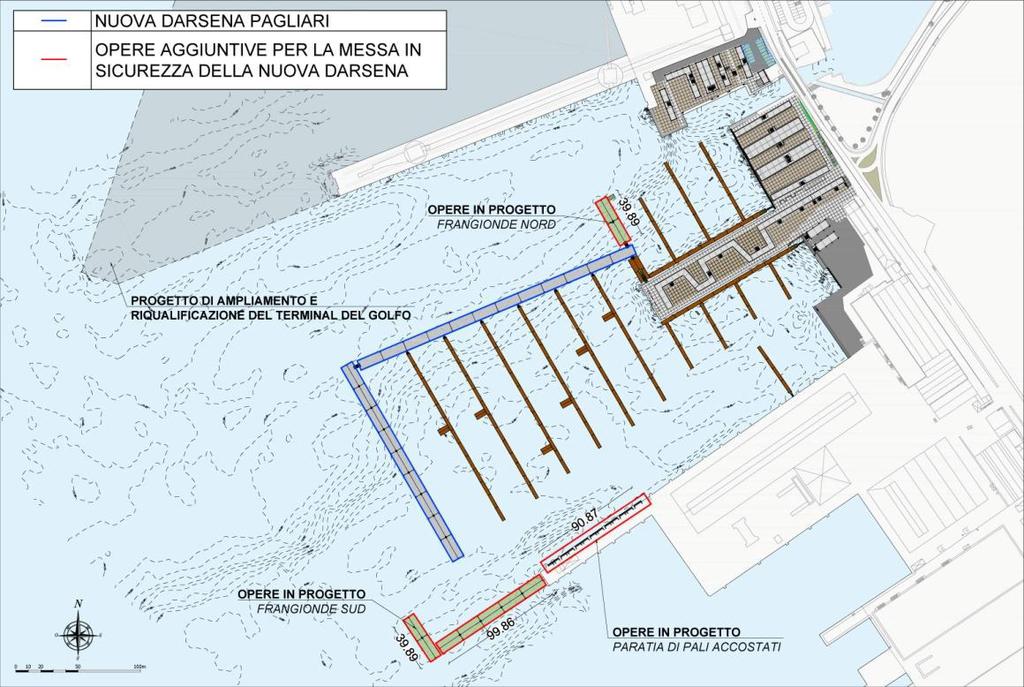 opere aggiuntive con progetto del Terminal del Golfo Al fine di valutare l altezza d onda da