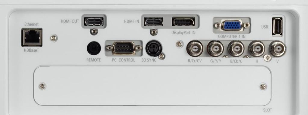 Connessioni HDMI Display port 5 x BNC D-SUB (VGA) HDBase-T/Ethernet control HDMI Out (loop through)