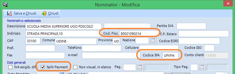 Registri iva Impostazioni sui nominativi : Creazione banca : controllare di aver predisposto apposito sezionale iva in modo che la