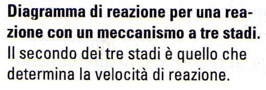 Le reazioni a più stadi Le reazioni costituite da più processi elementari hanno profili cinetici più complessi, con un massimo di energia in corrispondenza di ciascun processo.