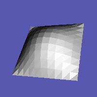 Tutto sia composto da triangoli (3D) una superficie curva parametrica?