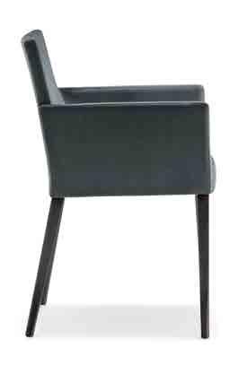 Dress is a family of upholstered chairs that includes armchairs and side chairs, with high or low back.