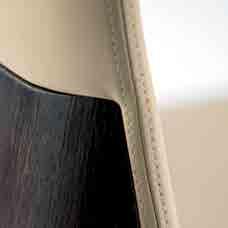 Harmonic shapes and soft profiles for Allure chair.