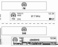 Sistema Infotainment 103 (11) Pulsante TP Quando si utilizza la funzione RDS FM, attivare o disattivare la funzione TP (programma sul traffico).