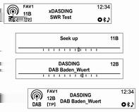 per il tipo A) [DAB-DAB on/dab-fm off] Tenere premuti i pulsanti