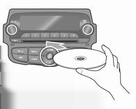 118 Sistema Infotainment Riproduzione CD/MP3 Pulsanti principali/quadrante (9) Pulsante CD/AUX Selezionare il lettore CD/MP3.