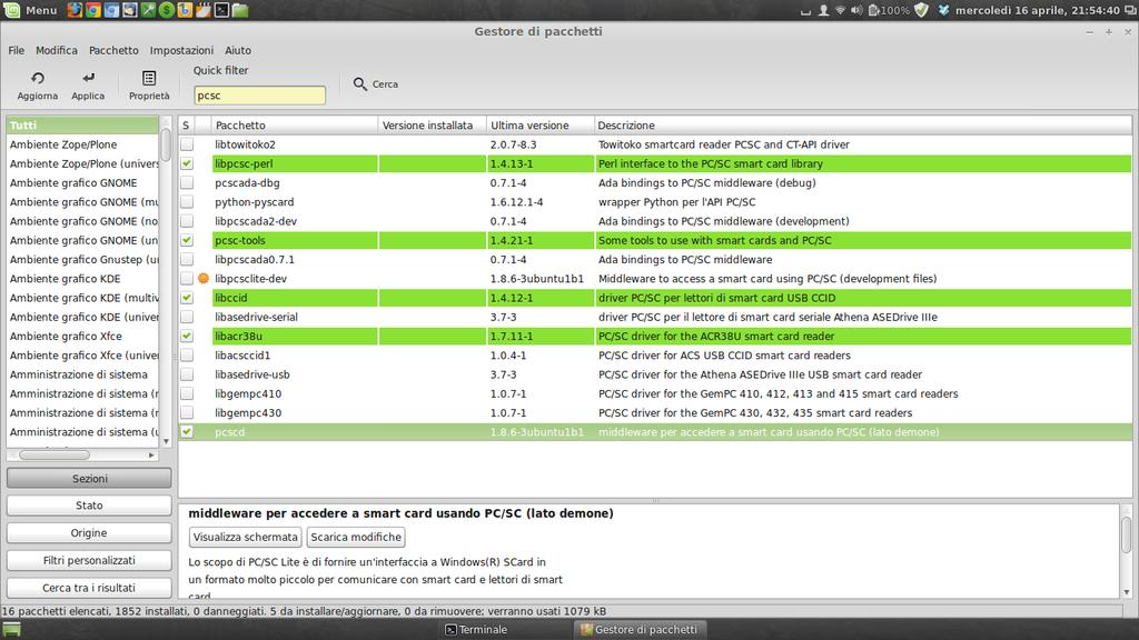 Naturalmente digitiamo, dopo l'invio, la password con privilegi di root per l'autorizzazione.