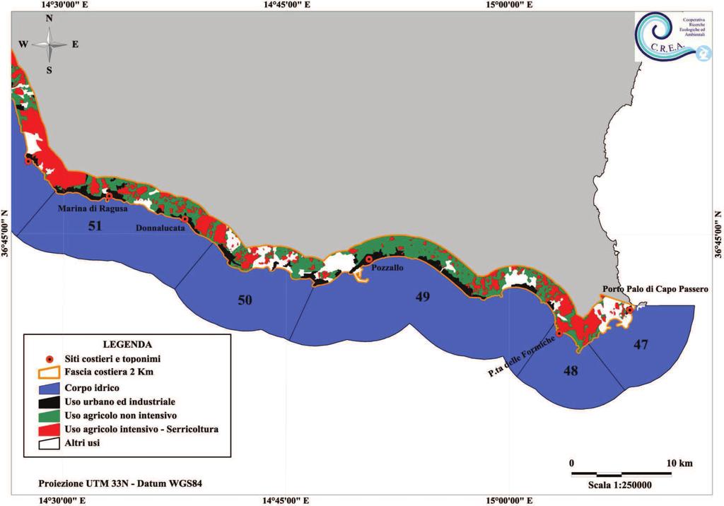 Relazione sulla valutazione e indicizzazione delle fonti di pressione antropica che insistono sul tratto di mare oggetto dello studio