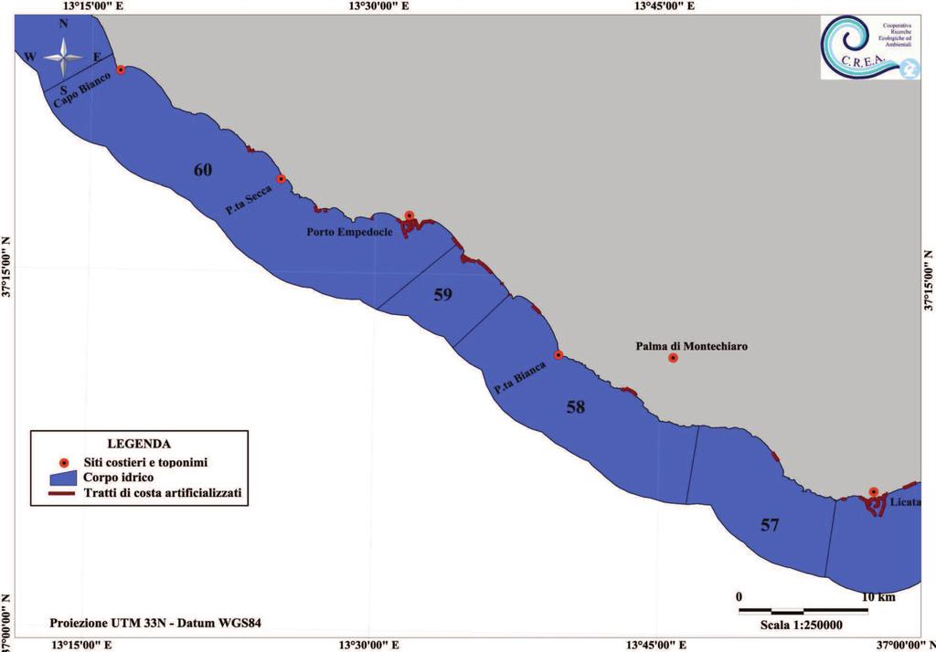 Relazione sulla valutazione e indicizzazione delle fonti di pressione antropica che insistono sul tratto di mare oggetto dello studio ALLEGATO 1 Tav.