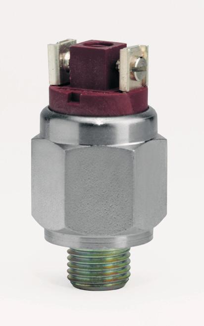 41V Pressostato a membrana, terminali a vite Diaphragm pressure switch, screw terminals 30 norm. aperto norm. open contatto elettrico - electrical contact norm. chiuso norm.