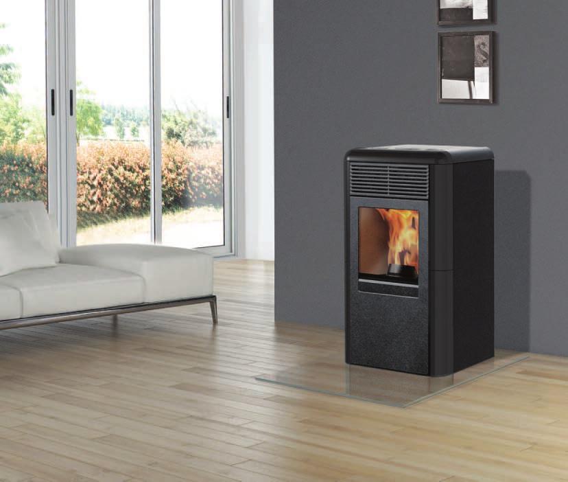 Grigio STUFE A PELLET 8 kw POINT PLUS Versione