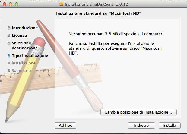 3) Selezione percorso di installazione (si consiglia di mantenere quello