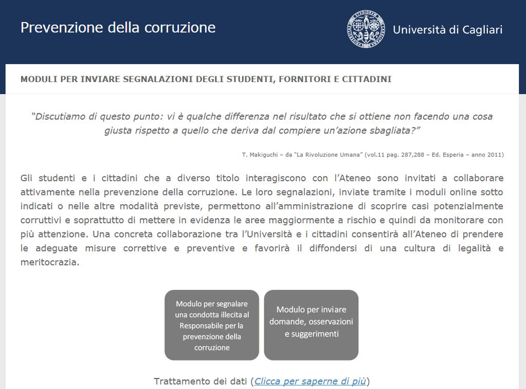 Strumenti dell Ateneo Moduli per