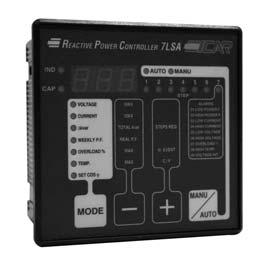 Microprocessor Power Factor Correction relays IND or CAP power factor indication led Insertion step indication led Terminal strip connection Relays 250Vac-5A Relays 415Vac 1,3A CEI EN 61010-1 CEI EN