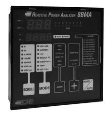 CAP 6 REGOLATORI DI POTENZA REATTIVA E PROTEZIONI POWER FACTOR CORRECTION CONTROLLERS, PROTECTION RELAYS RPA/RPE Generalità Regolatori a microprocessore Led indicazione cosϕ IND o CAP Led indicazione