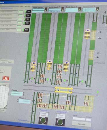 000 posti pallets la referenza viene prelevata tramite un complesso quanto efficiente sistema di carrelli commissionatori e da un magazzino intensivo totalmente automatico a quattro trasloelevatori,