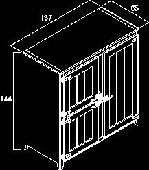 903) Mobile predisposto per forno 4 cestoni H 34,2 Top in laminato 903) Ghiacciaia