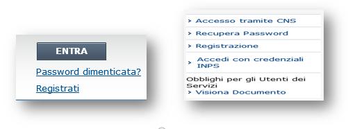 Accesso tramite federazione INPS Con Determina del Presidente n.