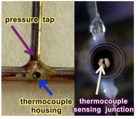 Fig. 4a - Giunto caldo di una termocoppia interna Fig.